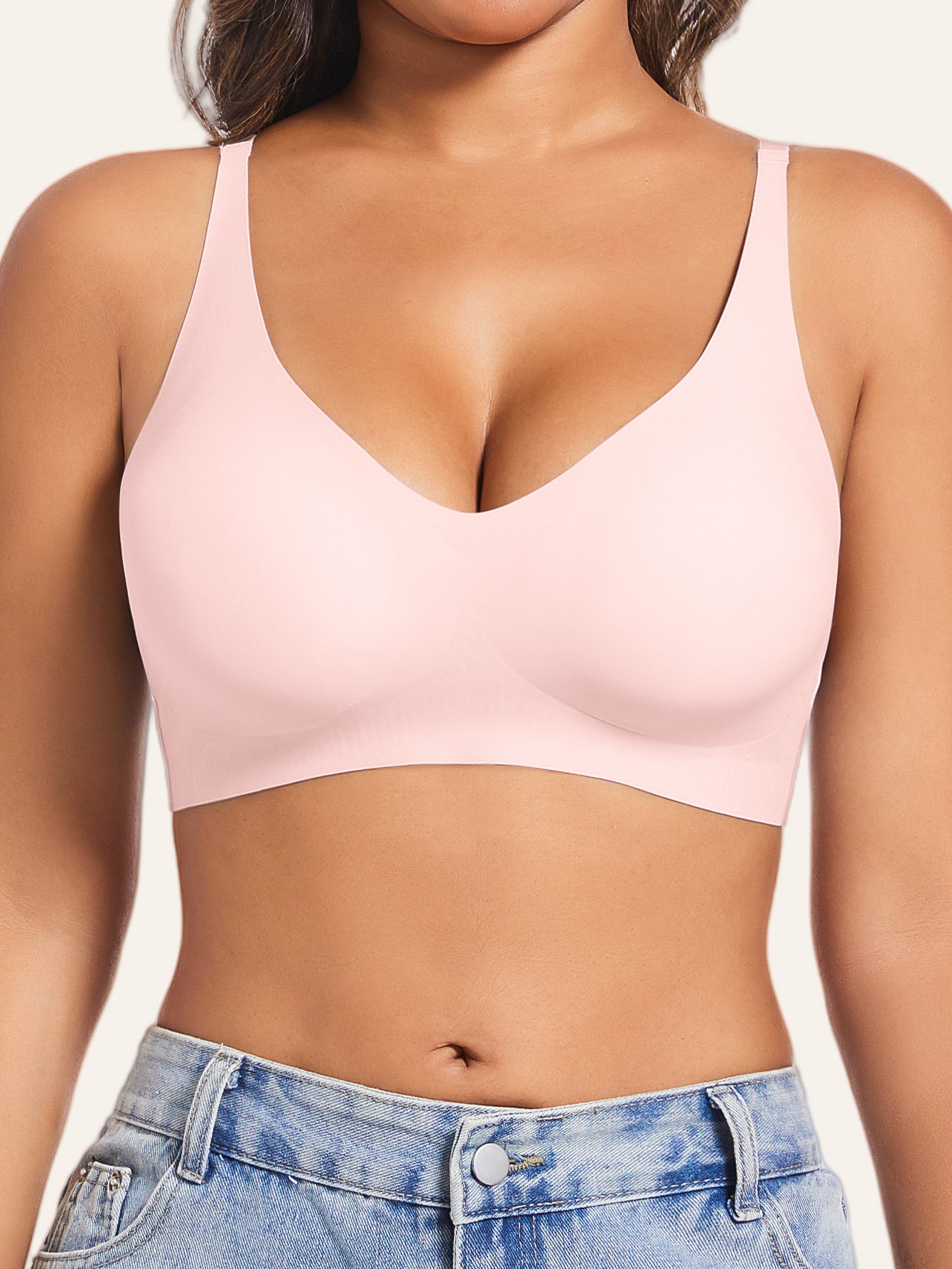 3pcs Women's Solid Color Elegant Bra with Push-Up, Anti-Sagging, Breathable, Seamless, Wire-Free, Removable Pads, High Comfort Underwear for Versatile Daily Wear