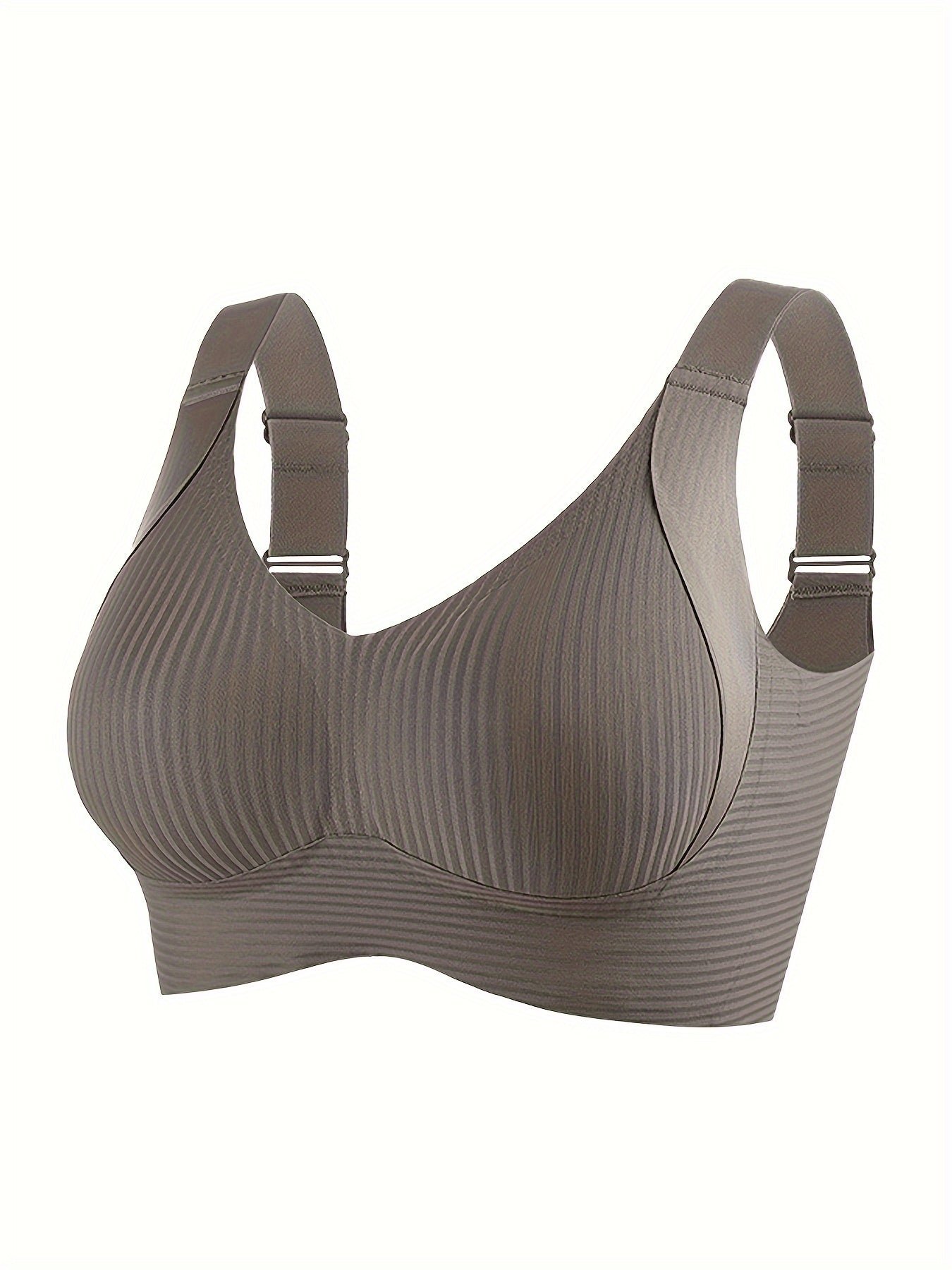 4pcs Set, Esselegance, Hook and Eye Closure, Adjustable, Gathered, Seamless, No Steel Ring, Comfortable, Bra